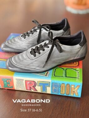 Vagabond Women's Gray Lace-Up Athletic Sneakers 37 (6-6.5)